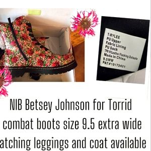 Betsey Johnson for Torrid leopard combat boot